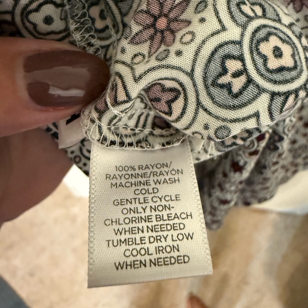 Loft Multicolor Patterned Blouse - image 3